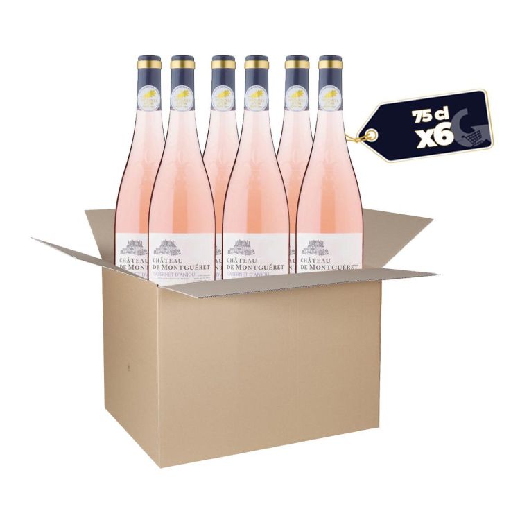 Rosé Wine Cabernet D'anjou château montgueret - 75cl - Box of 6 bottles | Glotelho Cameroon