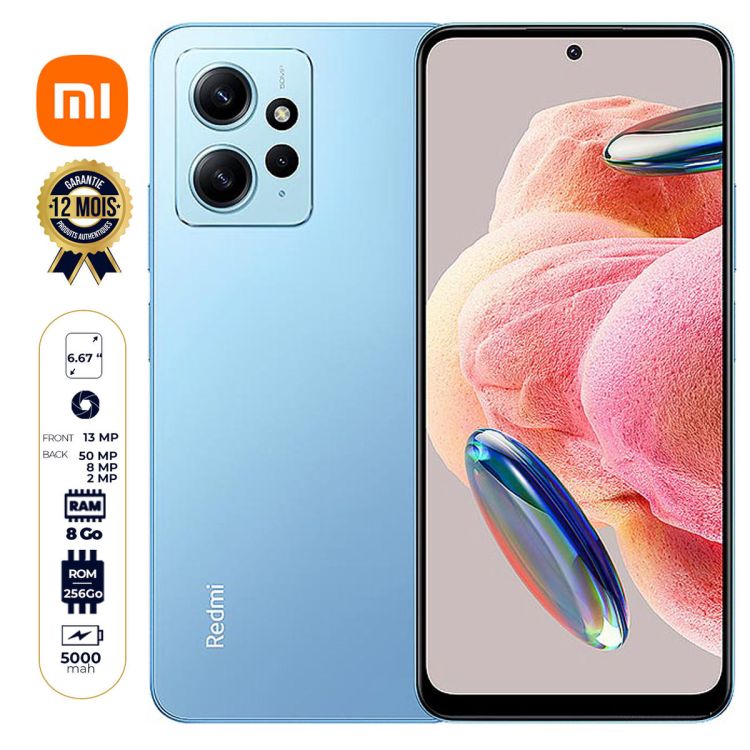 Xiaomi Redmi Note 12 4G - 256 Go prix Cameroun en fcfa chez Glotelho