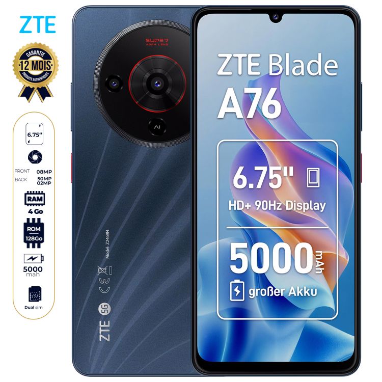 ZTE Blade A76 chez Glotelho