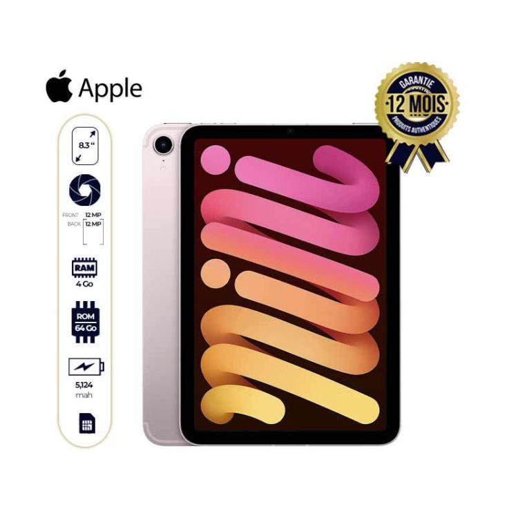 2021 Apple iPad Mini (Wi-Fi + Cellular, 64GB) | Glotelho Cameroun