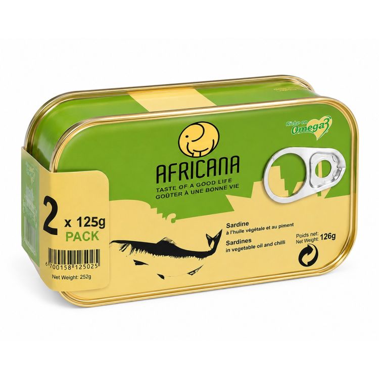 Pack de 2 sardines Pimentées Africana (125 g)
