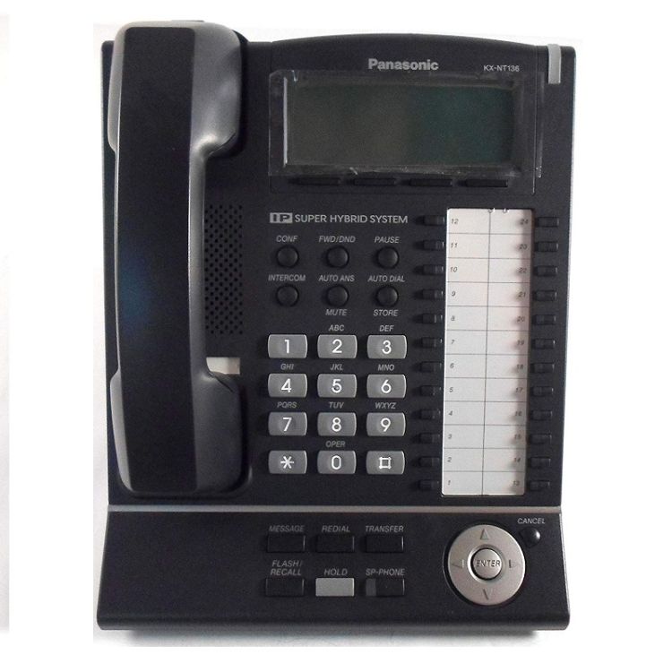 Poste IP Panasonic KX-NT136 - Noir, meilleur prix en ligne | Glotelho