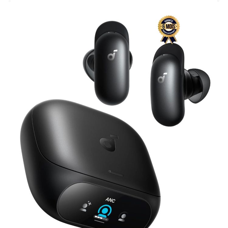Écouteurs sans fil Anker Soundcore Liberty 5 Pro – TWS flagship 2026 – Puce AI Thus + Adaptive ANC 4.0 – Whisper‑Clear Calls – Dual driver Hi‑Res LDAC + Dolby Atmos – Bluetooth 6.1 Multipoint 3 appareils – Autonomie 50h – IP55 – Garantie 6 mois