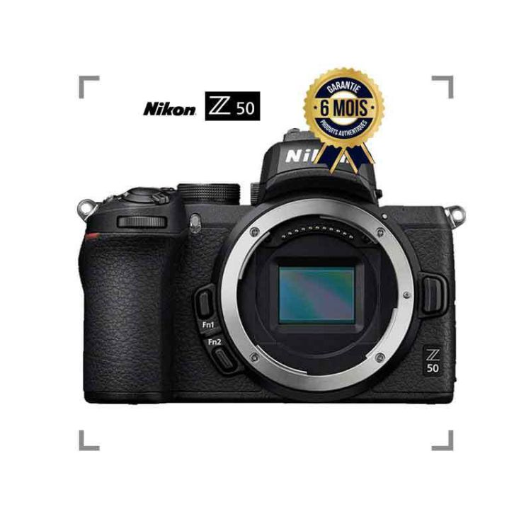Appareil photo Hybride Nikon Z 50 FTZ - 21 MP - Ecran tactile 3.2" - Viseur OLED - Vidéo 4K Ultra HD - ( Boîtier nu ) - 6 Mois | Glotelho Cameroun