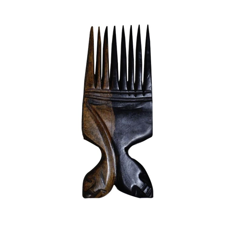 Peigne En Bois Traité Pour cheveux et Décoration