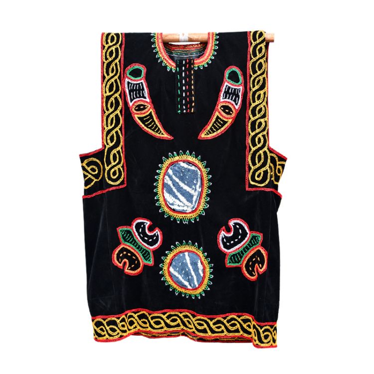 Sleeveless half-boubou in Toghu and Ndop - (Price in fcfa) | Glotelho Cameroon