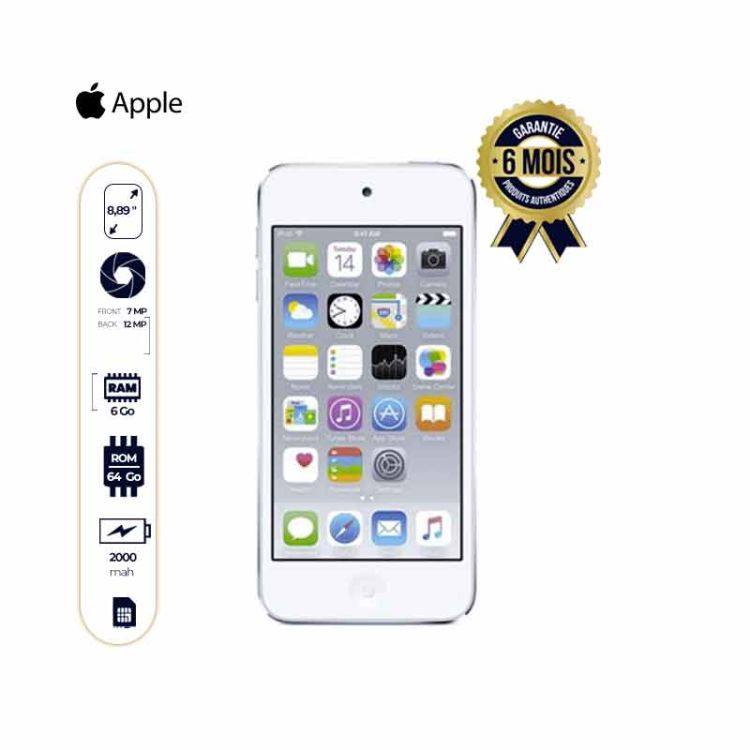 Apple ipod touch 6th generation - 64Go -6 Mois-Argent|GlotelhoCameroun