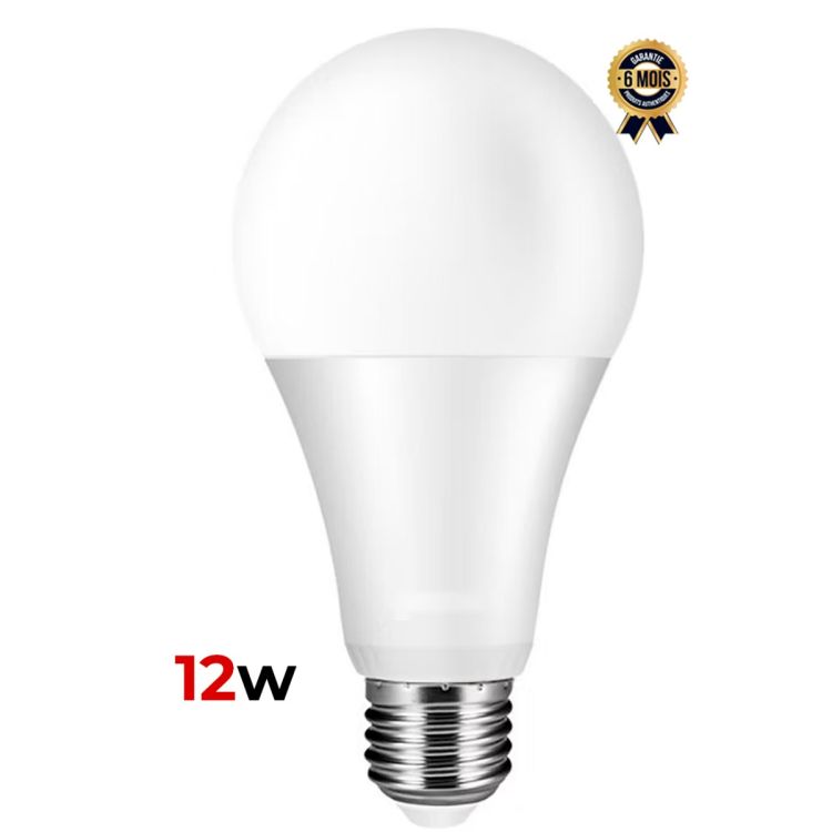 Ampoule LED 12W - MEWE MW-QP1201 - Lumière blanche - 6 Mois