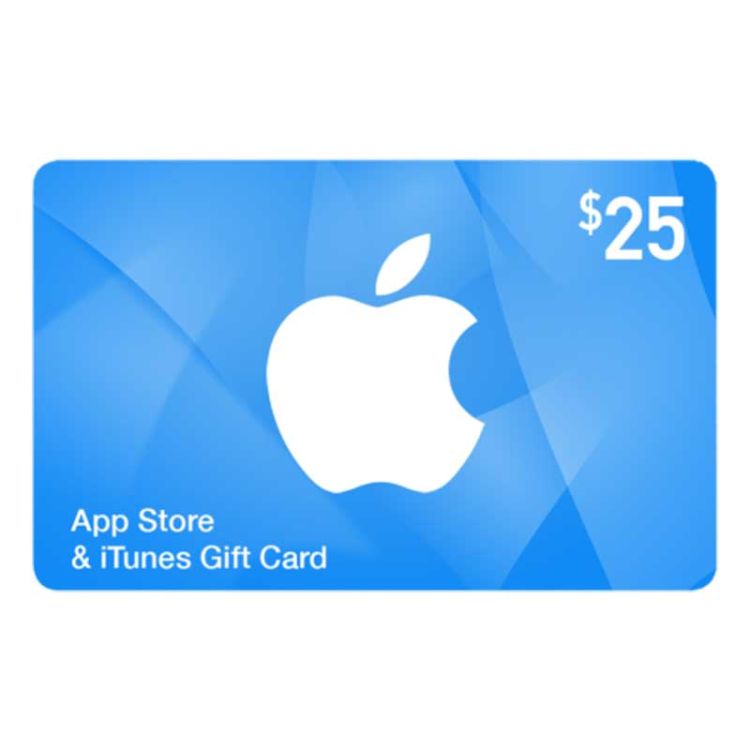 Apple Gift Card - Carte cadeau App Store et iTunes - $25 | Glotelho