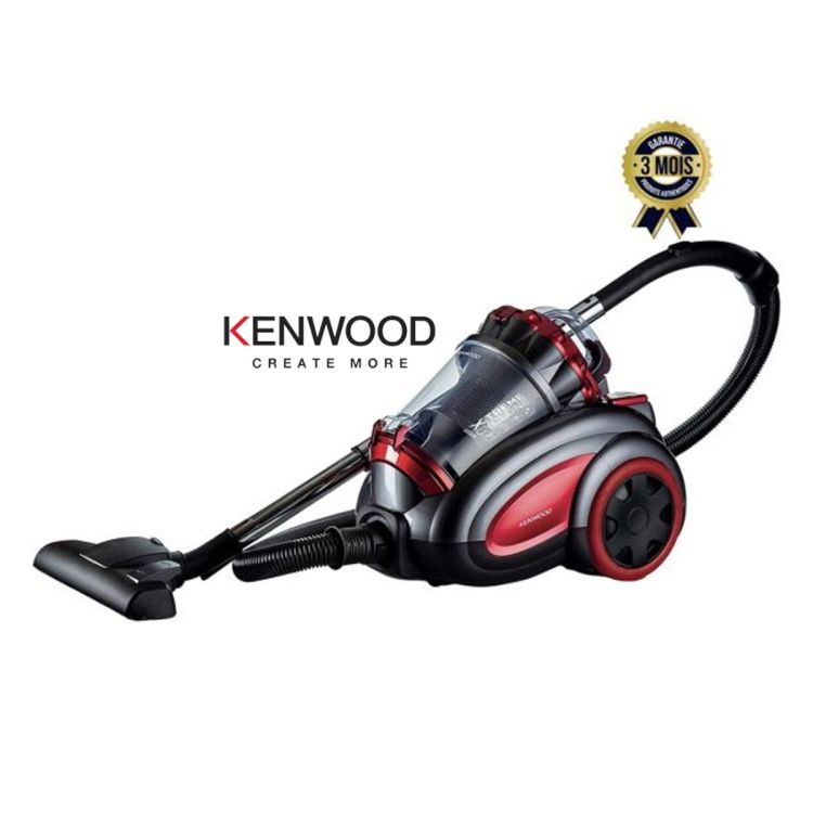 Aspirateur sans sac - KENWOOD - VBP80 - 2200W - 3.5L - Rouge/gris - (Prix en fcfa) | Glotelho Cameroun