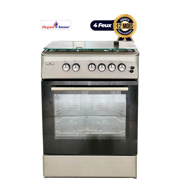 Cuisinière Automatique Super Flame 4 Foyers 60 x 60  SFK-606040G Garantie 12 Mois  | Glotelho Cameroun