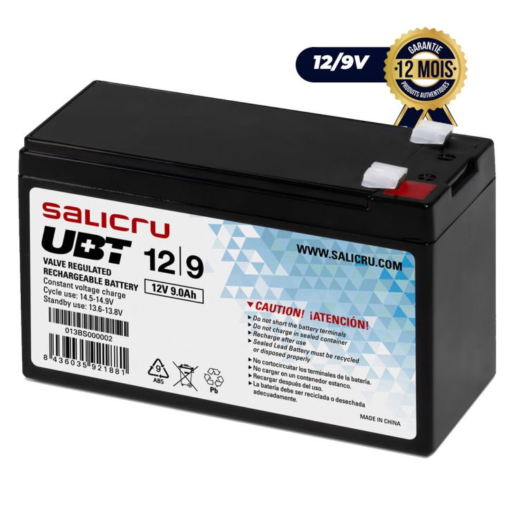 Batterie d'onduleur Salicru - UBT -12/9V- AGM rechargeable  (Prix en fcfa) | Glotelho Cameroun