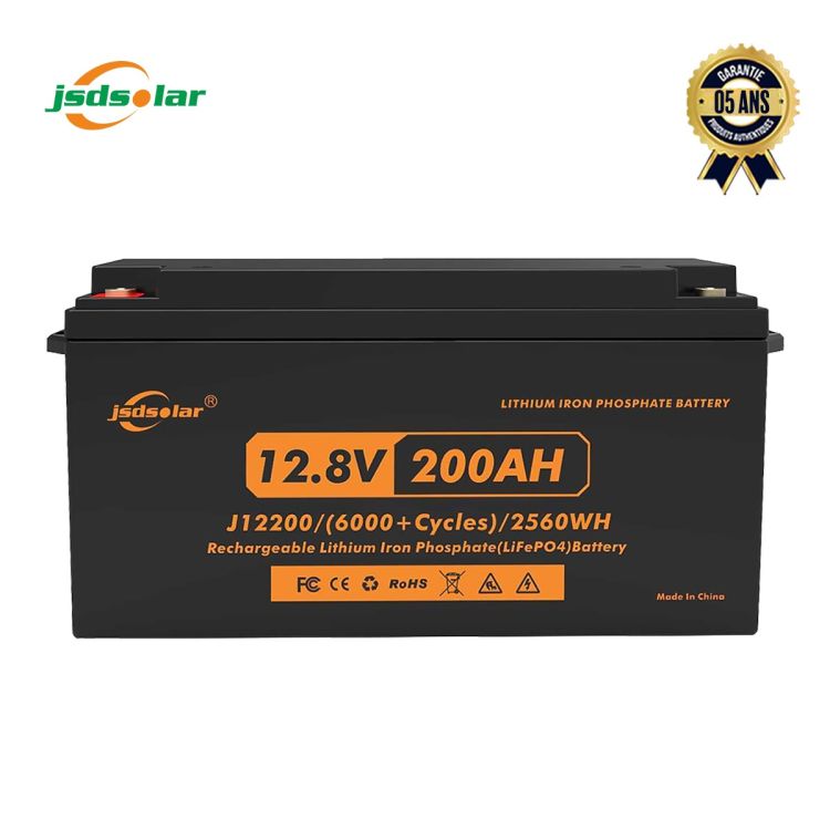 Batterie Lithium 12v-200AH - JSDSOLAR - Garantie 5 ans
