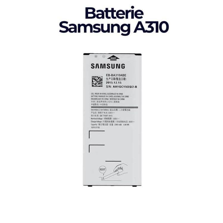Batterie Samsung A310 Plus  Remplacer votre téléphone avec une Pièce de rechange d'origine |Glotelho Cameroun