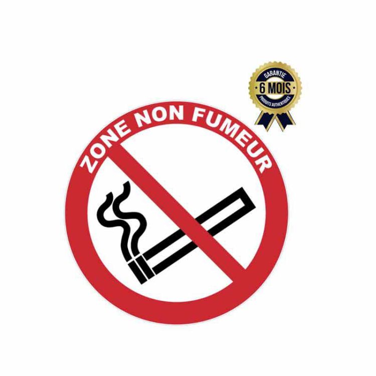 Panneau de signalisation - Interdiction de fumer - Zone non fumeur - Novap - Garantie 6 Mois