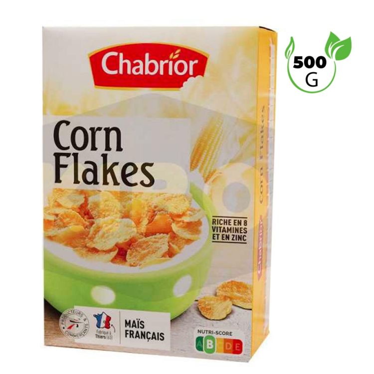 Céréales - Corn flakes - Chabrior - Pétales de maïs croustillants - 500g