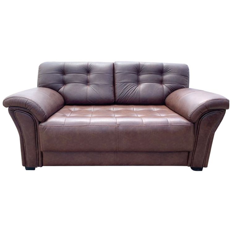 Canapé droit 2 places marron  - Cuir synthétique -  Mousse de PH7 | Glotelho Cameroun