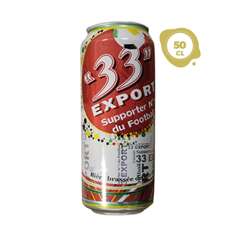 Bière 33 Export en Canette - 50 CL| Glotelho Cameroun