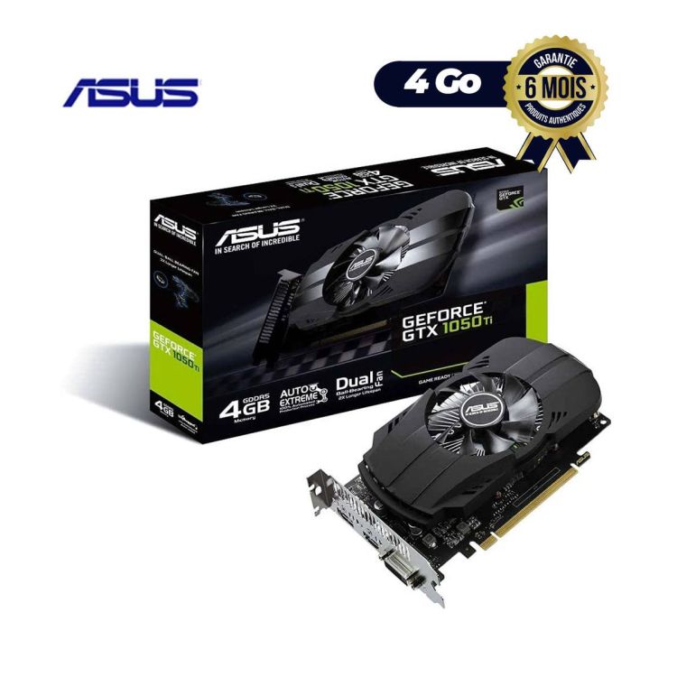 PCI-Expres Asus GeForce GTX 1050 Ti PH 4 Go - (Price in fcfa) | Glotelho Cameroon
