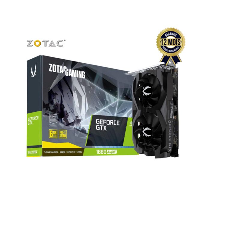 Carte graphique Zotac Gaming GeForce GTX 1660 SUPER TWIN FAN - 6 Go GDDR6| Glotelho Cameroun