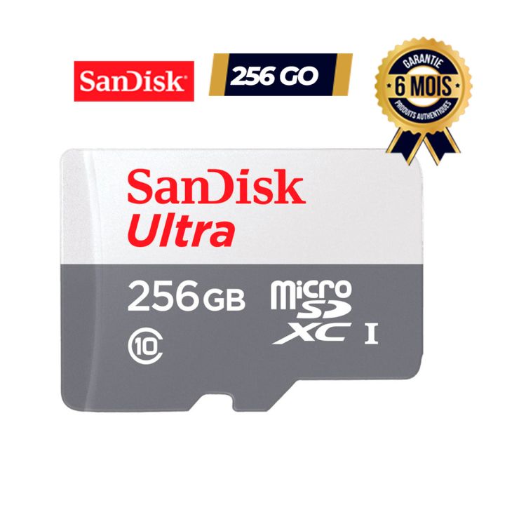 SanDisk Ultra 256GB Class 10 microSDXC UHS-I memory card | Glotelho Cameroun