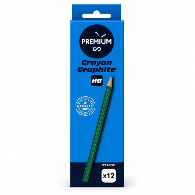 Carton de 12 Crayons Graphite Premium HB