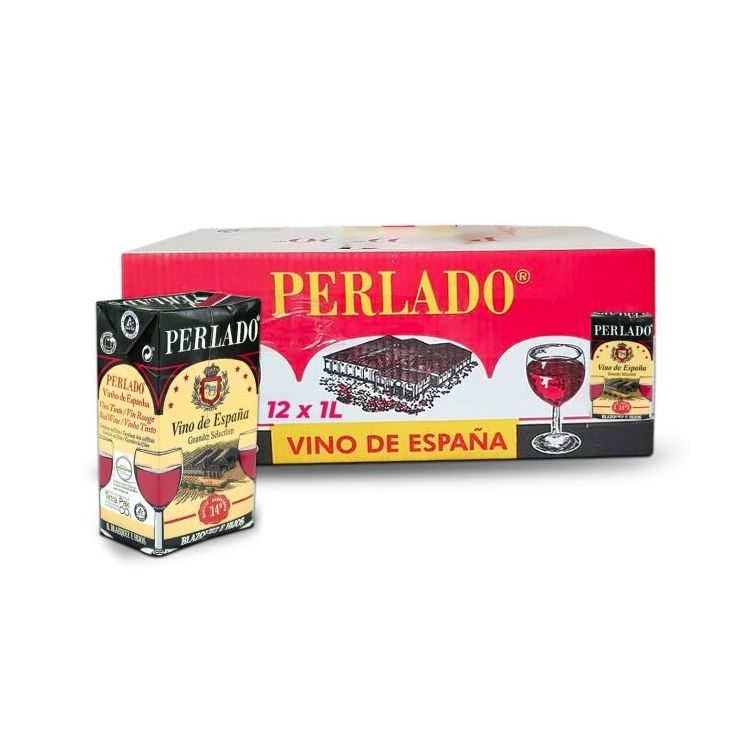 Vin rouge Perlado en brique - 14% -  1 Litre