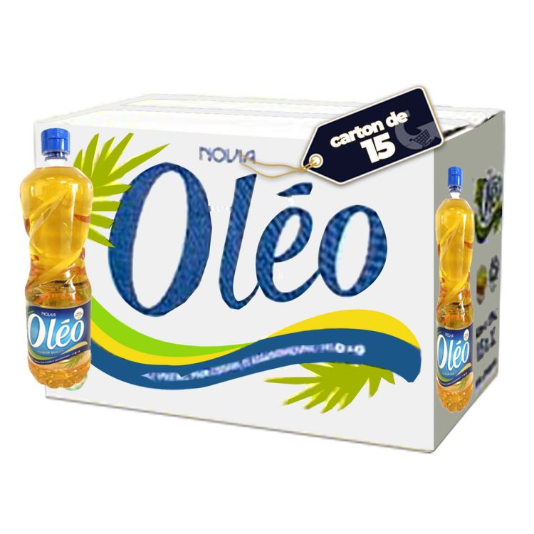 Box of 15 bottles of Oléo oil - 1L