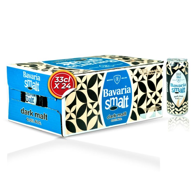 Carton de 24 Bavaria Smalt Darkmalt 33 CL
