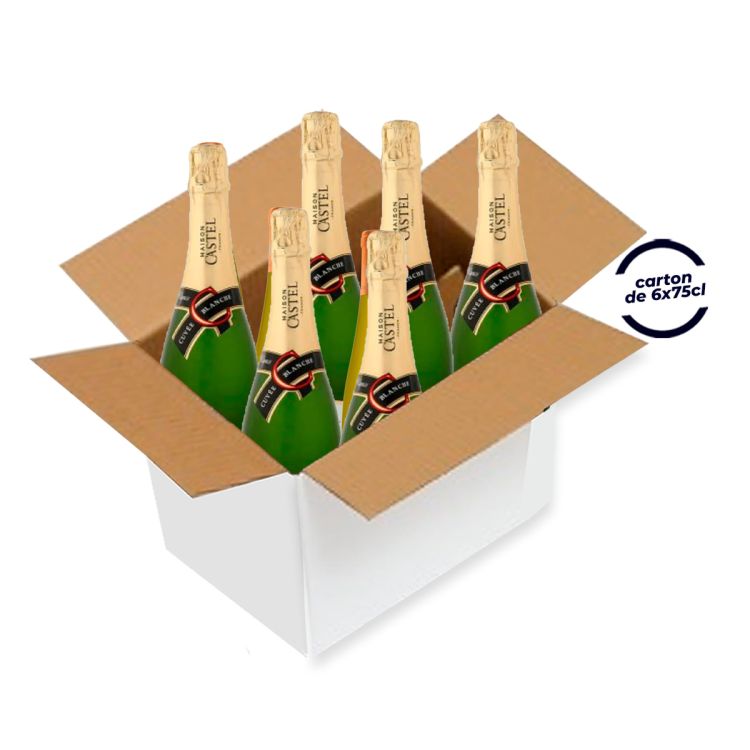 Carton de 6 bouteilles de Vin Blanc - Maison Castel - CUVÉE BLANCHE - BRUT - 75 cl