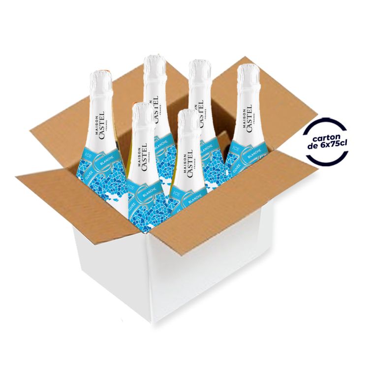 Carton de 6 bouteilles de Vin Blanc - Maison Castel - ICE - CUVÉE BLANCHE - 75 cl