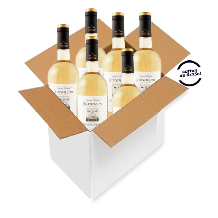 Carton de 6 bouteilles de vin Blanc - Maison Castel - JURANÇON - Cuvée du baptême - 75 CL