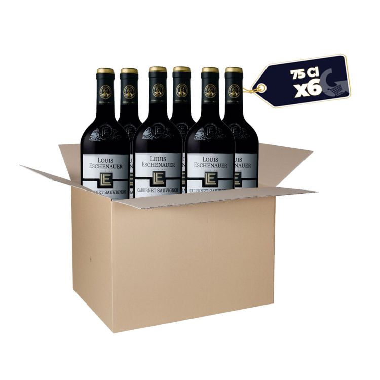 Carton de 6 bouteilles de vin rouge Louis ESCHENAUER Cabernet Sauvignon - 75cl  -  | Glotelho Cameroun
