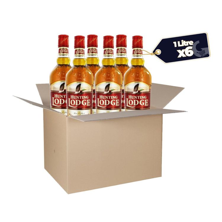 Hunting Lodge Whisky - 1L - Box of 6 Bottles | Glotelho Cameroon