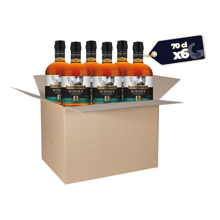 Box of 6 Bottles of Lothaire Single Malt Whisky - 70cl | Glotelho Cameroon