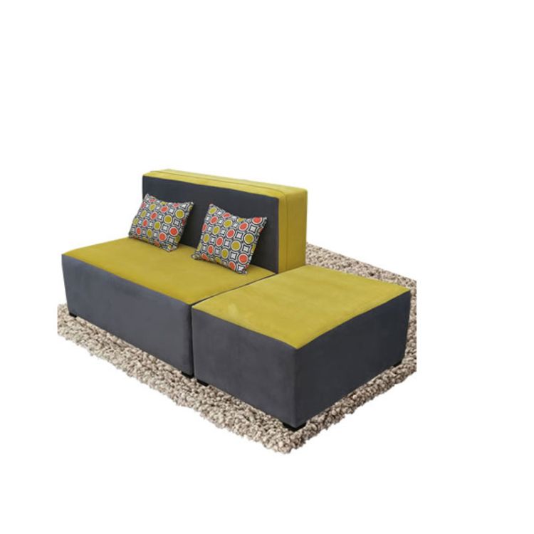 Achetez votre Canapé Kizo moderne - 100% Velour- Très confortable - Jaune/Sandre en ligne au Cameroun pas cher sur glotelho.cm.