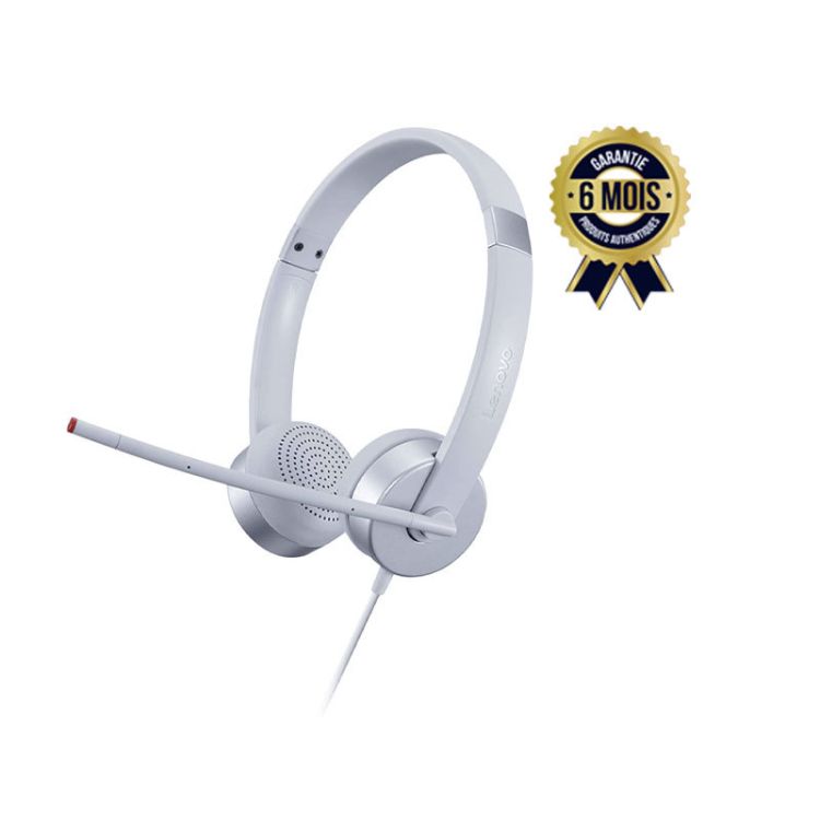 Casque filaire avec microphone intégré Lenovo 100- (Prix en fcfa) | Glotelho Cameroun