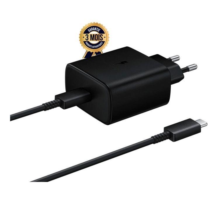 Chargeur Samsung 45W - Super Fast Charging 2.0 + cable  USB Type-C - prix  Glotelho Cameroun