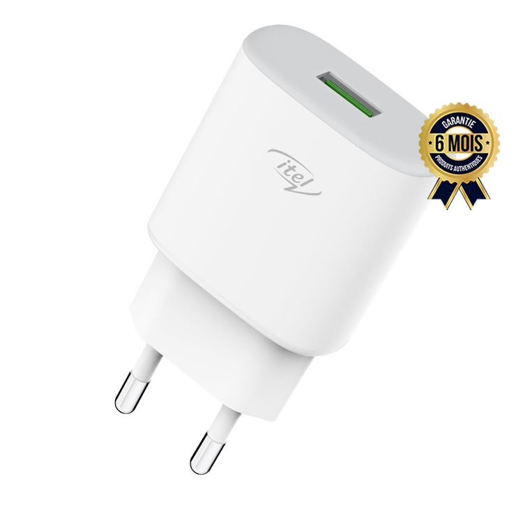 Chargeur ITEL ICW 182ec 18 watts Cordon USB vers type-C - prix Cameroun