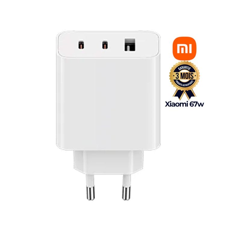 Xiaomi 67w GaN 2C1A charger - compatible with Xiaomi laptops at Glotelho