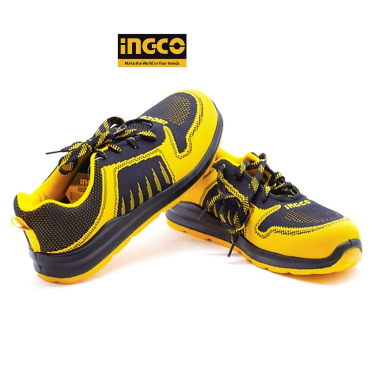 Chaussures de sécurité basses INGCO SSH81SB - Embout en acier - Jaune