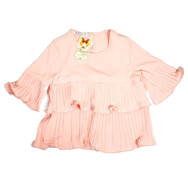 Chemisier étages de couleur Rose chair au prix Cameroun