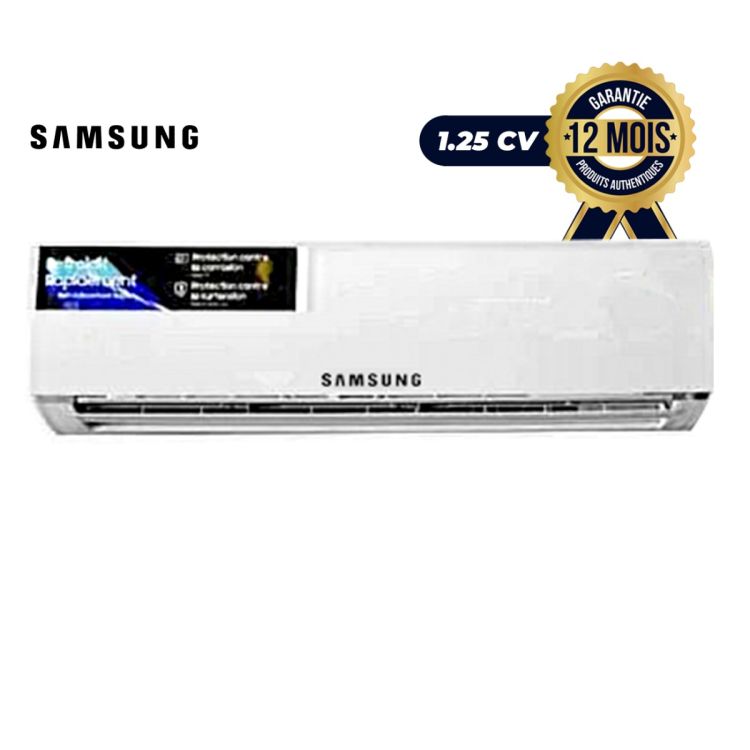 Climatiseur Split SAMSUNG - R410A - 9000 BTU - 1.25 Cv - Blanc - 12 Mois | Glotelho cameroun