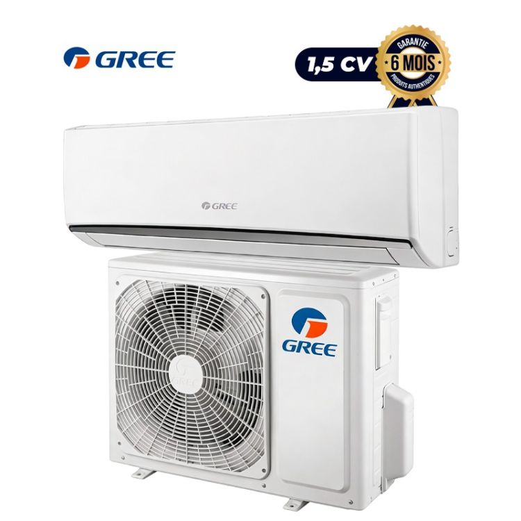 Climatiseur Split Mural Inverter – GREE GWC12ATBXA-K3DNA1B – 12 000 BTU (1,5 CV) – Froid Seul – Wi-Fi Intégré – Gaz R410A – Mode Éco – Garantie 06 Mois