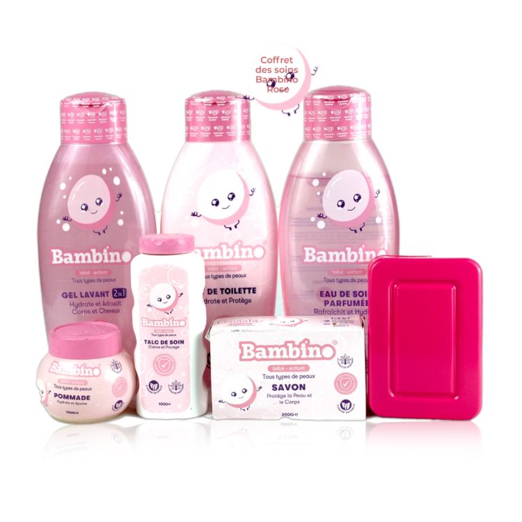 Coffret des soins pour bébés Bambino - Rose -  volume moyen disponible sur Glotelho Cameroun
