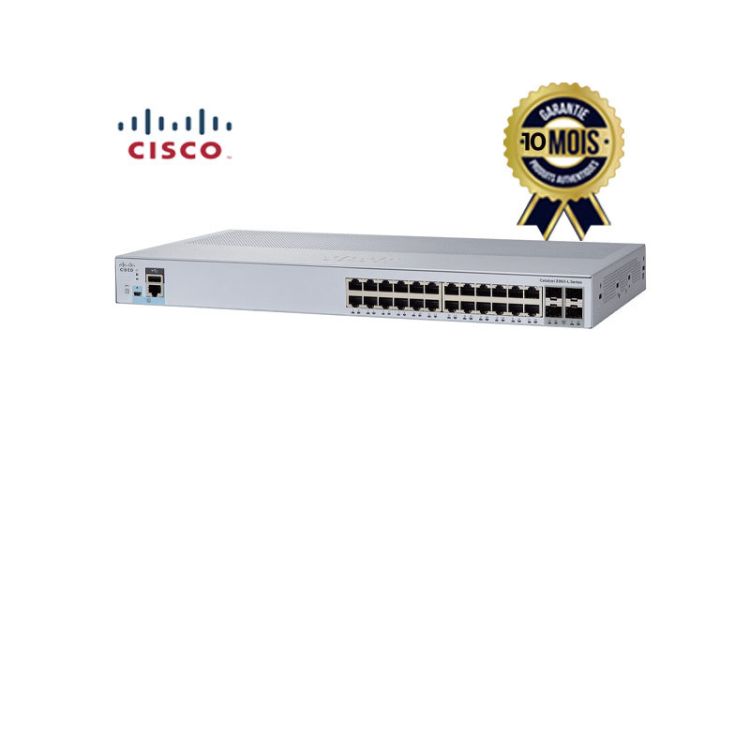 Commutateur intelligent Cisco Catalyst 2960L-SM-24PS - 24 ports - Montable sur rack - 10 Mois
