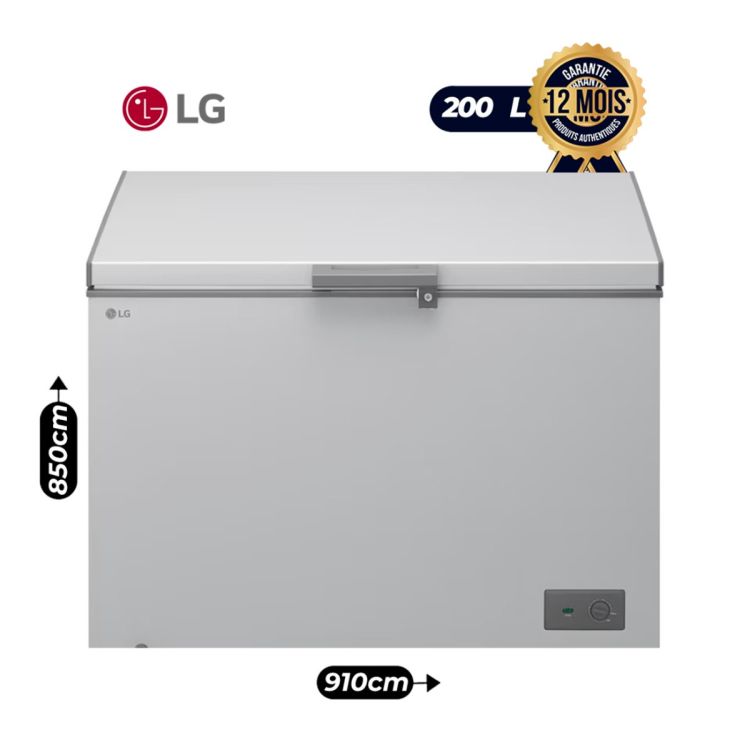 Congélateur coffre LG 200 L, gris, garantie 6 mois au prix Cameroun.
