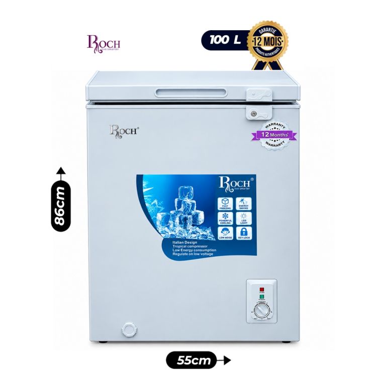 Congélateur coffre ROCH - RCF-130-I(S) - Glotelho