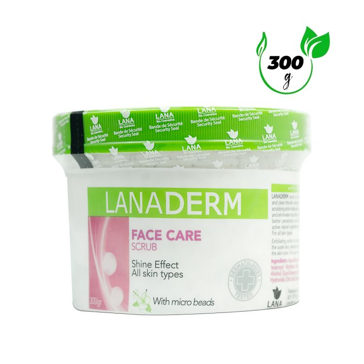 Lanaderm crème exfoliante soin du visage formule éclat aux noyaux d'abricot 300g - prix Cameroun