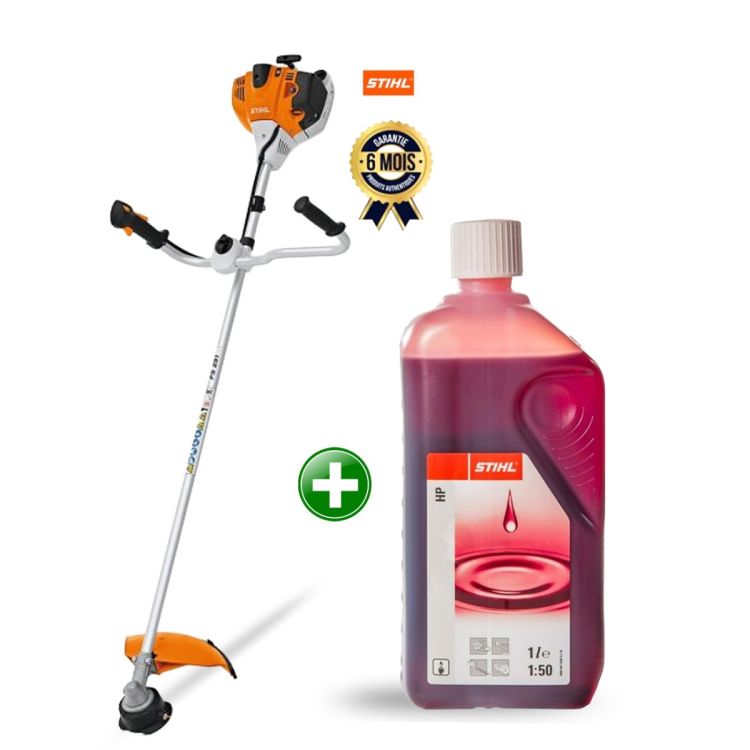 Débroussailleuse Thermique STIHL FS 291 + Huile Moteur 2T Stihl 1 L Offerte